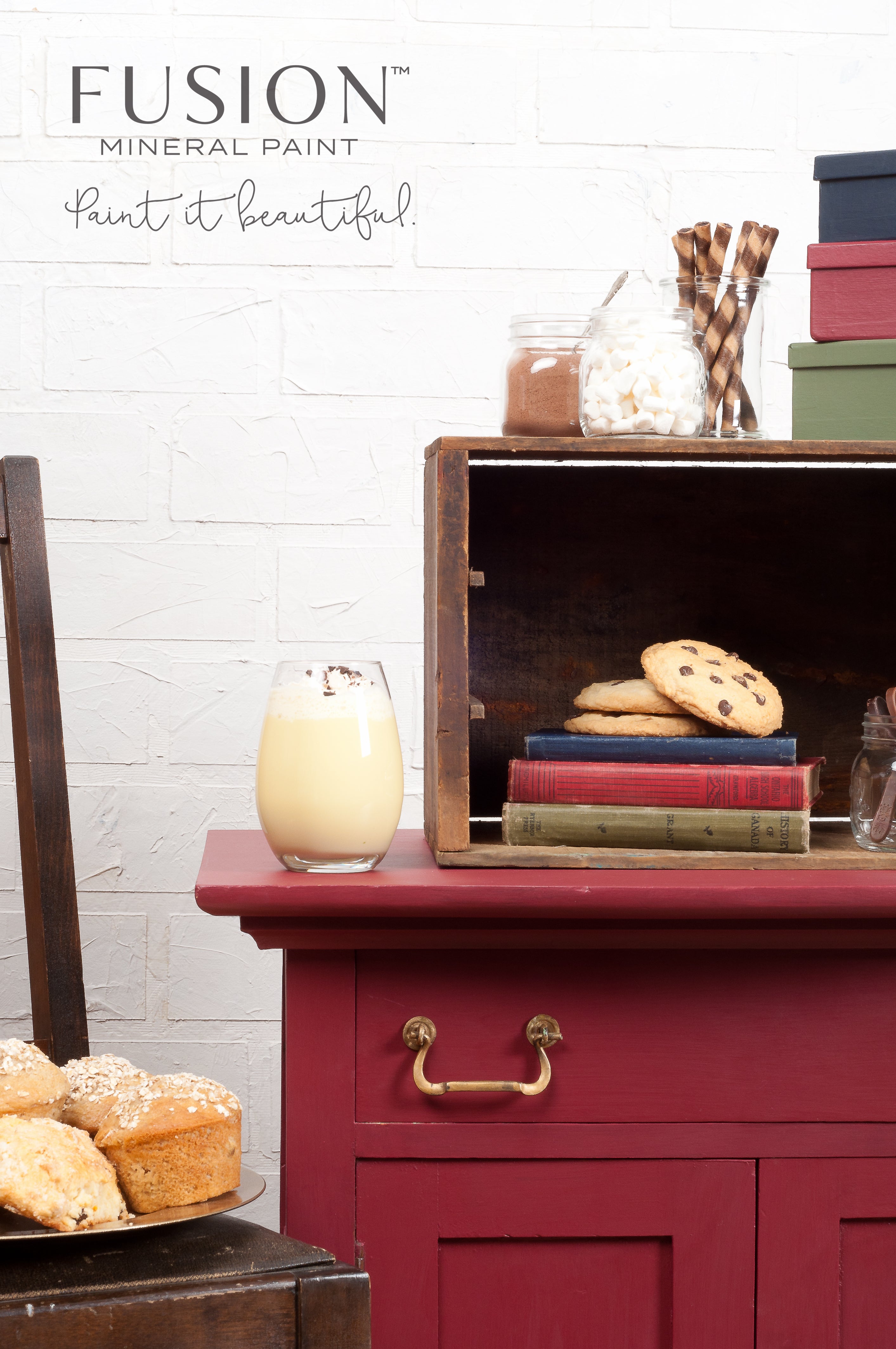 Fusion Mineral Paint Cranberry Homestead House Furniture Paint art-noise.myshopify.com fusion-mineral-paint-cranberry