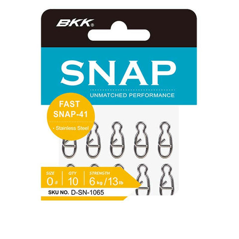 BKK Fast Snaps 10/pk Stony Tackle Shack fishing snaps & Swivels art-noise.myshopify.com bkk-fast-snaps-10-pk