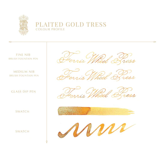 Ferris Wheel Press - FerriTales Plaited Gold Tress Ink