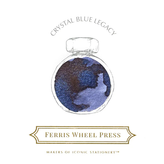 Ferris Wheel Press - 38ml Fountain Pen Ink - Crystal Blue Legacy