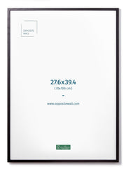 Black Oak Frame, 28x39 in | 70x100 cm Opposite Wall Frame art-noise.myshopify.com black-oak-frame-28x39-in-70x100-cm