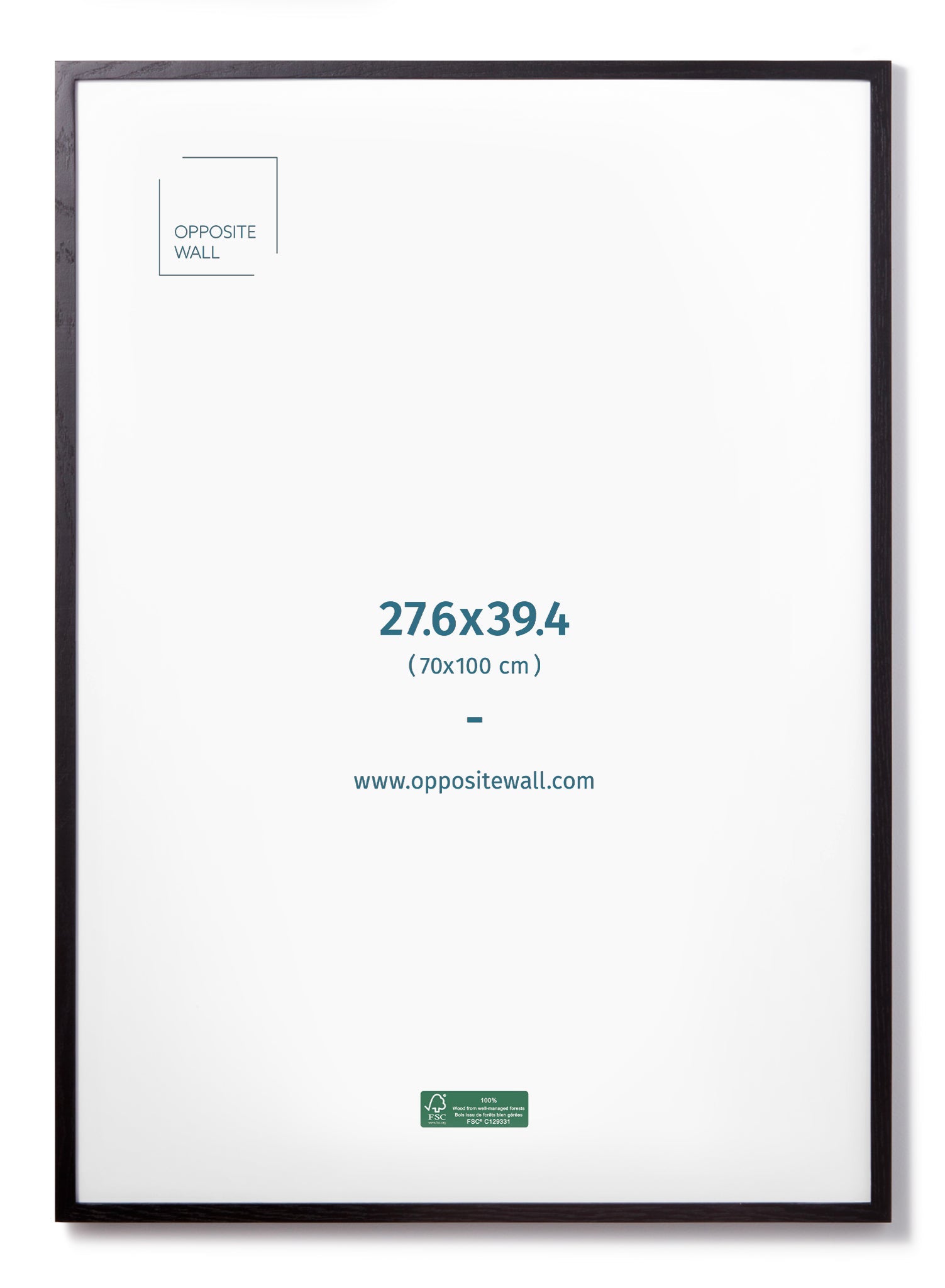 Black Oak Frame, 28x39 in | 70x100 cm Opposite Wall Frame art-noise.myshopify.com black-oak-frame-28x39-in-70x100-cm