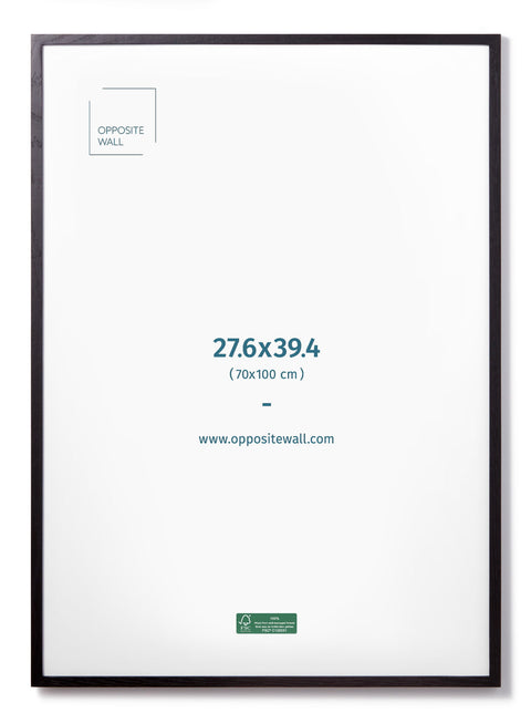 Black Oak Frame, 28x39 in | 70x100 cm Opposite Wall Frame art-noise.myshopify.com black-oak-frame-28x39-in-70x100-cm