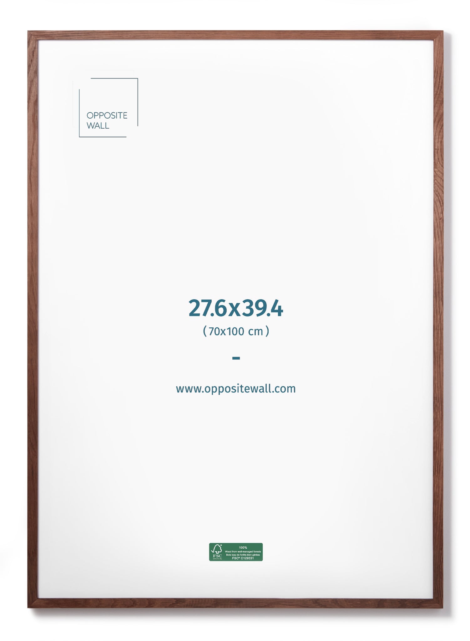 Dark Oak Frame, 28x39 in | 70x100 cm Opposite Wall Frame art-noise.myshopify.com dark-oak-frame-28x39-in-70x100-cm