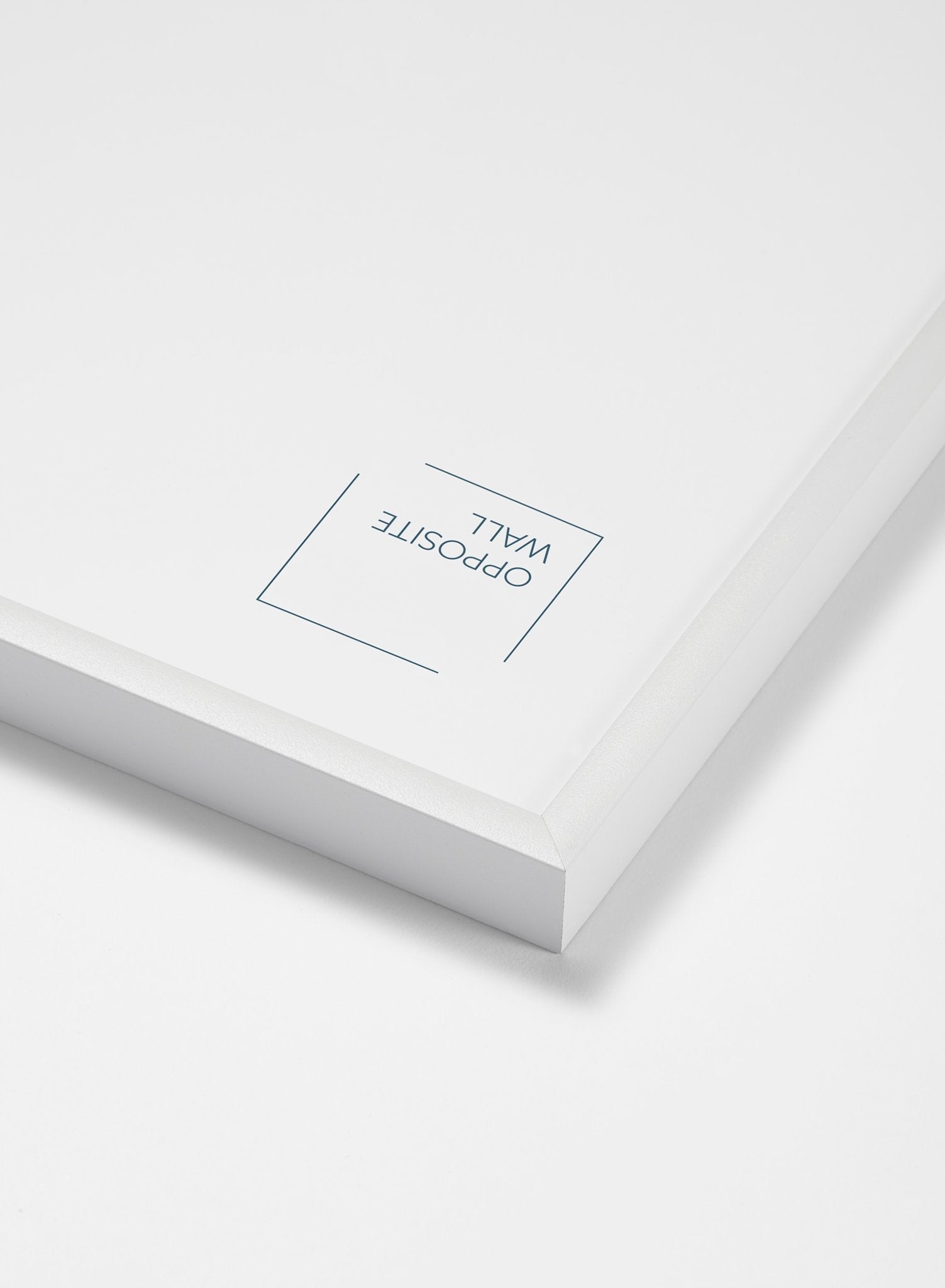 White Metal Frame, 20x20 in | 51x51 cm Opposite Wall Frame art-noise.myshopify.com white-metal-frame-20x20-in-51x51-cm