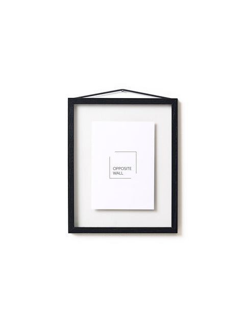 Floating Black Oak Frame, 8x10 in | 20x25 cm