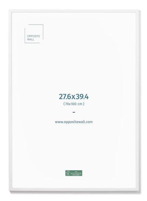 White Oak Frame, 28x39 in | 70x100 cm Opposite Wall Frame art-noise.myshopify.com white-oak-frame-28x39-in-70x100-cm