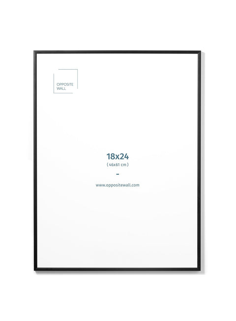 Black Metal Frame, 18x24 in | 46x61 cm