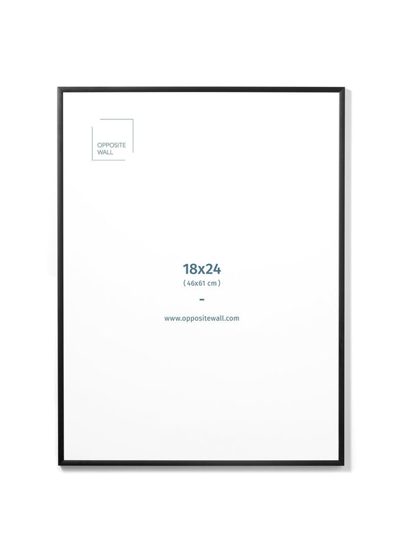 Black Metal Frame, 18x24 in | 46x61 cm