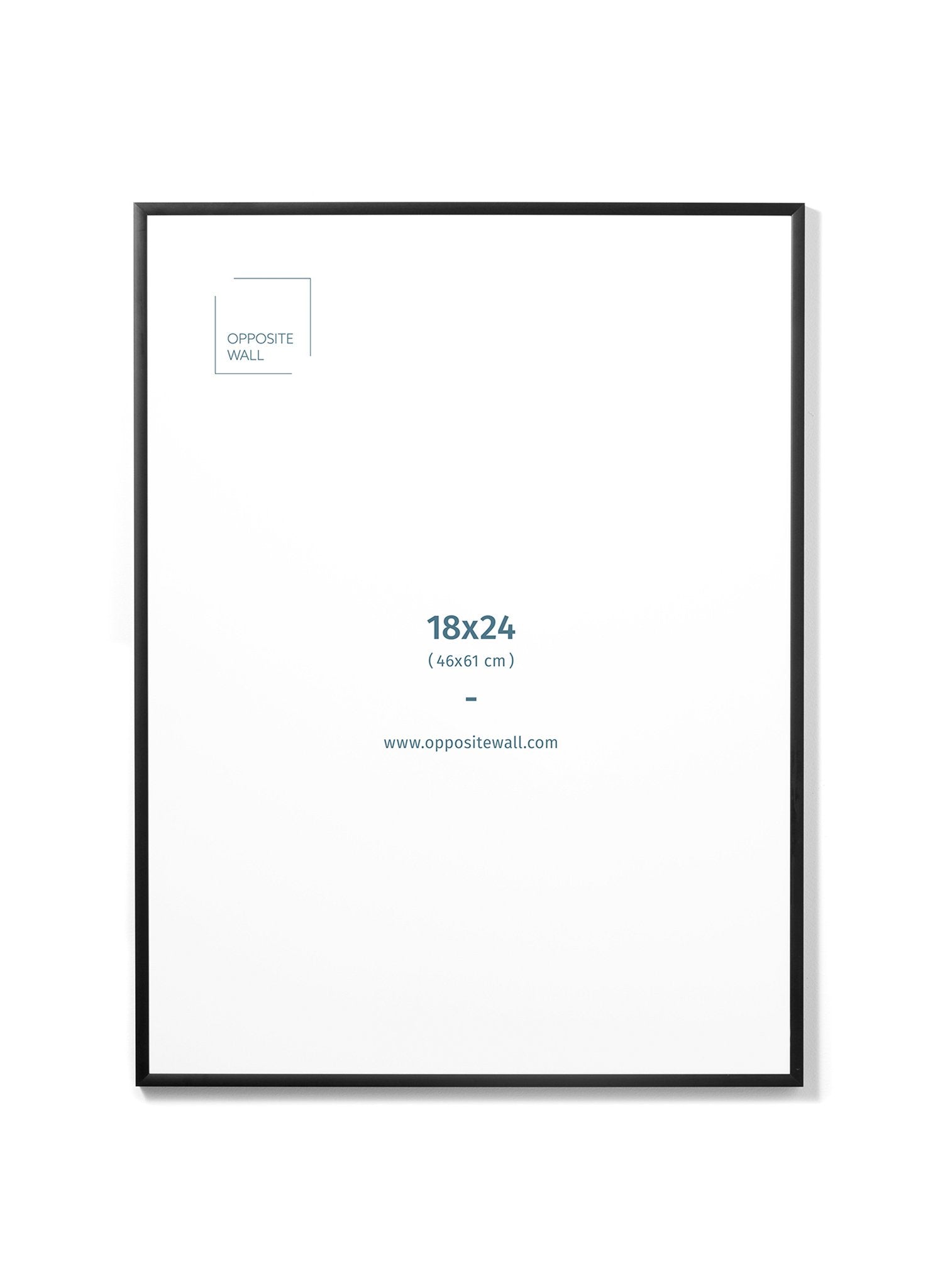 Black Metal Frame, 18x24 in | 46x61 cm Opposite Wall Frame art-noise.myshopify.com black-metal-frame-18x24-in-46x61-cm