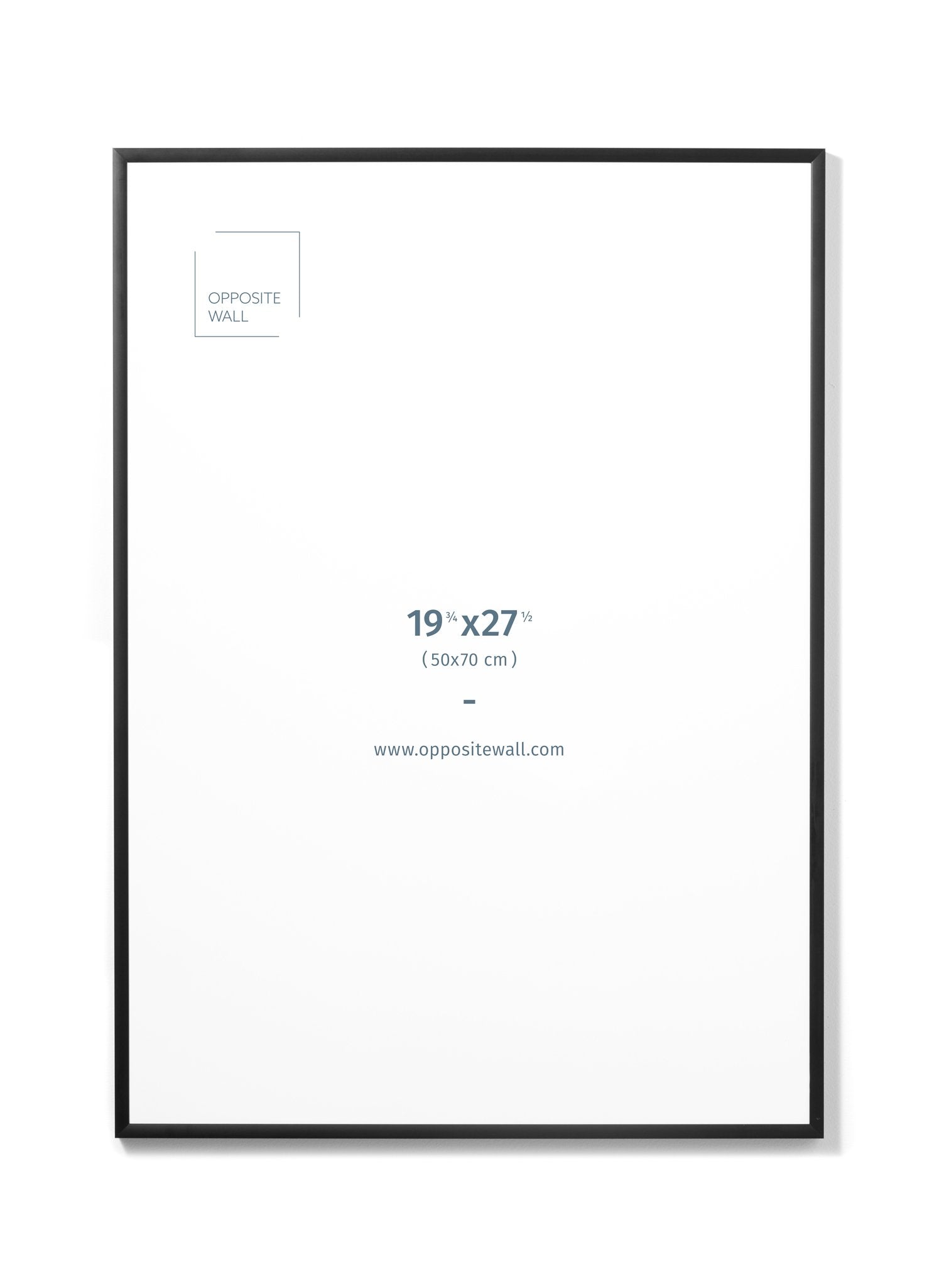 Black Metal Frame, 19¾x27½ in | 50x70 cm Opposite Wall Frame art-noise.myshopify.com black-metal-frame-19-x27-in-50x70-cm