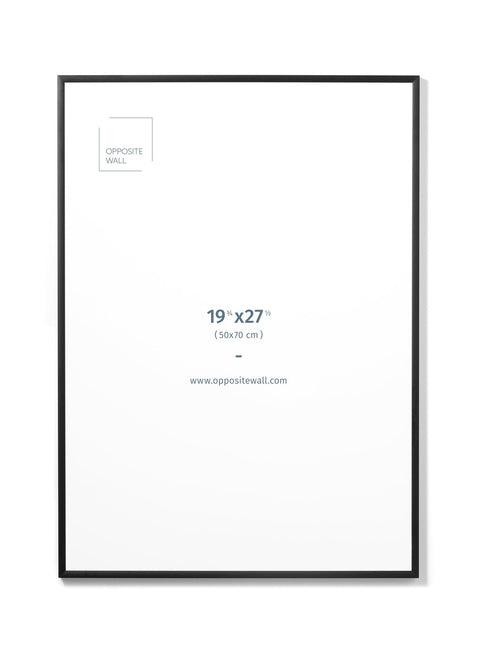 Black Metal Frame, 19¾x27½ in | 50x70 cm Opposite Wall Frame art-noise.myshopify.com black-metal-frame-19-x27-in-50x70-cm