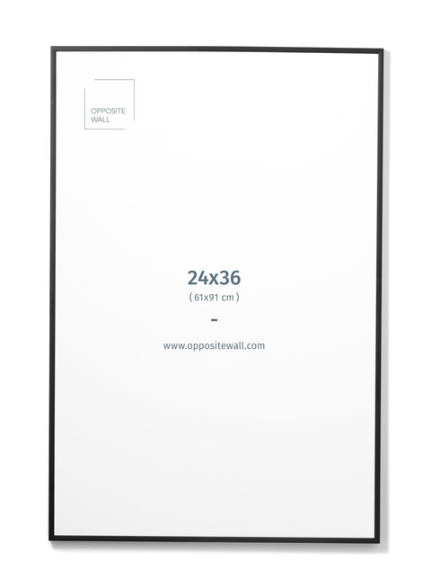 Black Metal Frame, 24x36 in | 61x91 cm