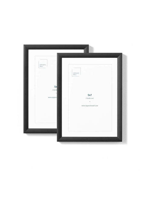 Black Metal Frame (2 Pack), 5x7 in | 13x18 cm Opposite Wall Frame art-noise.myshopify.com black-metal-frame-2-pack-5x7-in-13x18-cm Black Metal Frame (2 Pack), 5x7 in | 13x18 cm Opposite Wall Frame art-noise.myshopify.com black-metal-frame-2-pack-5x7-in-13x18-cm