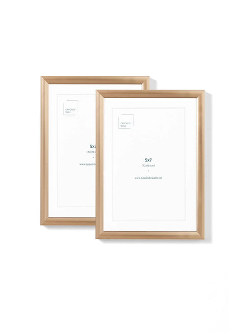 Gold Metal Frame (2 Pack), 5x7 in | 13x18 cm Opposite Wall Frame art-noise.myshopify.com gold-metal-frame-2-pack-5x7-in-13x18-cm Gold Metal Frame (2 Pack), 5x7 in | 13x18 cm Opposite Wall Frame art-noise.myshopify.com gold-metal-frame-2-pack-5x7-in-13x18-cm