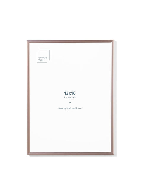 Rose Gold Metal Frame, 12x16 in | 31x41 cm Opposite Wall Frame art-noise.myshopify.com rose-gold-metal-frame-12x16-in-31x41-cm