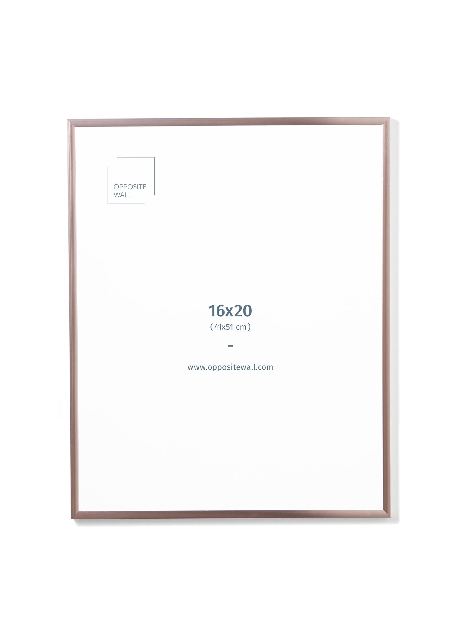Rose Gold Metal Frame, 16x20 in | 41x51 cm Opposite Wall Frame art-noise.myshopify.com rose-gold-metal-frame-16x20-in-41x51-cm