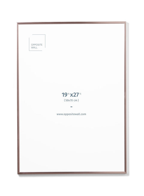Rose Gold Metal Frame, 19¾x27½ in | 50x70 cm