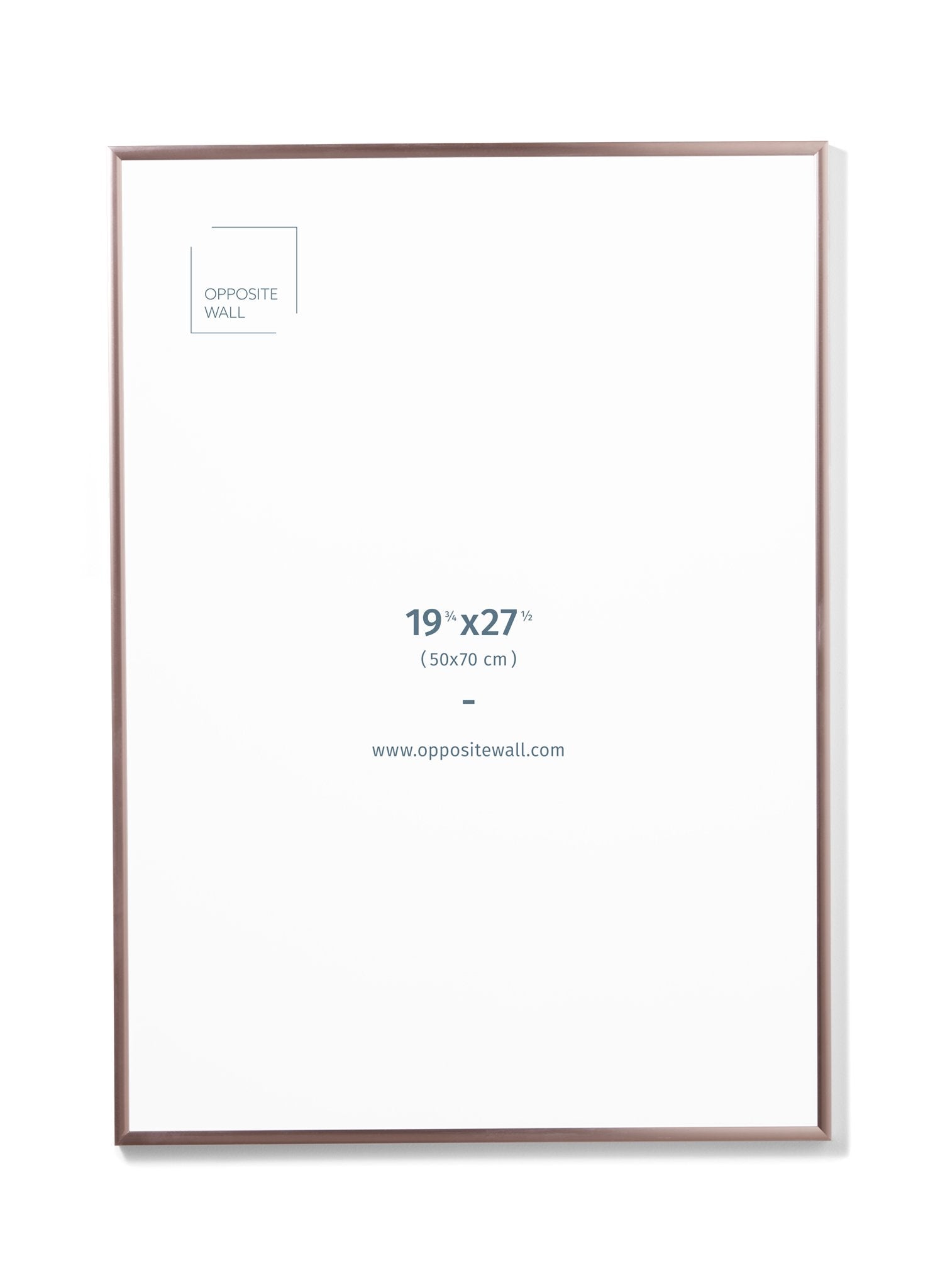 Rose Gold Metal Frame, 19¾x27½ in | 50x70 cm Opposite Wall Frame art-noise.myshopify.com rose-gold-metal-frame-19-x27-in-50x70-cm