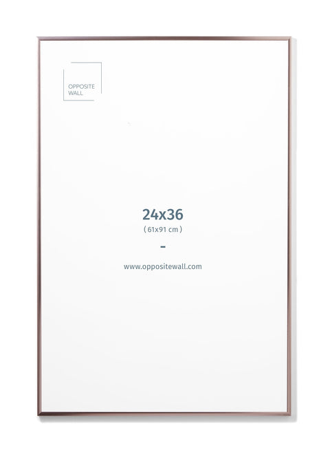 Rose Gold Metal Frame, 24x36 in | 61x91 cm