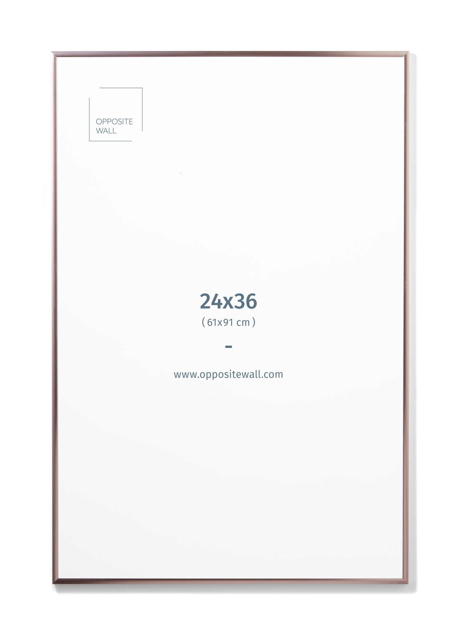 Rose Gold Metal Frame, 24x36 in | 61x91 cm Opposite Wall Frame art-noise.myshopify.com rose-gold-metal-frame-24x36-in-61x91-cm