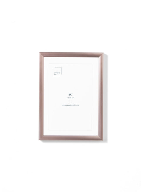 Rose Gold Metal Frame, 5x7 in | 13x18 cm