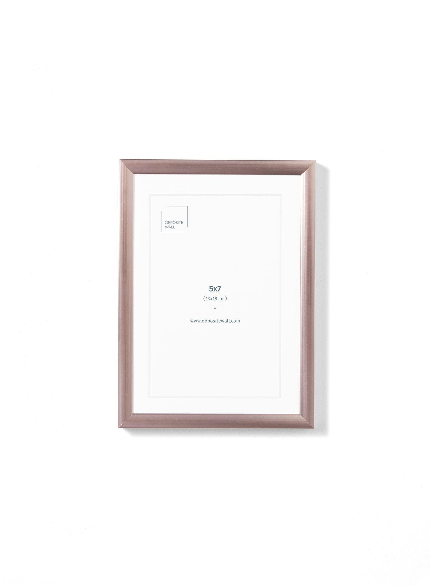 Rose Gold Metal Frame, 5x7 in | 13x18 cm Opposite Wall Frame art-noise.myshopify.com rose-gold-metal-frame-5x7-in-13x18-cm