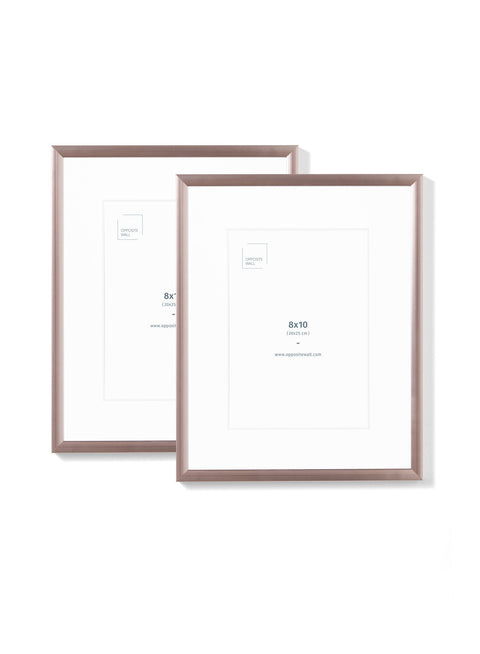 Rose Gold Metal Frame (2 Pack), 8x10 in | 20x25 cm Opposite Wall Frame art-noise.myshopify.com rose-gold-metal-frame-2-pack-8x10-in-20x25-cm