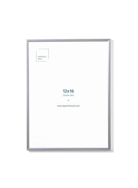 Silver Metal Frame, 12x16 in | 31x41 cm Opposite Wall Frame art-noise.myshopify.com silver-metal-frame-12x16-in-31x41-cm Silver Metal Frame, 12x16 in | 31x41 cm Opposite Wall Frame art-noise.myshopify.com silver-metal-frame-12x16-in-31x41-cm