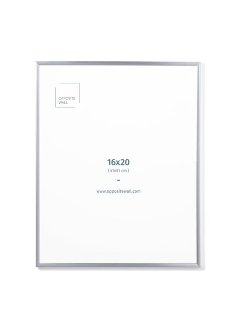 Silver Metal Frame, 16x20 in | 41x51 cm