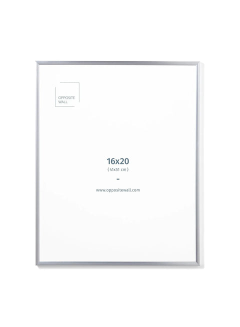 Silver Metal Frame, 16x20 in | 41x51 cm Opposite Wall Frame art-noise.myshopify.com silver-metal-frame-16x20-in-41x51-cm Silver Metal Frame, 16x20 in | 41x51 cm Opposite Wall Frame art-noise.myshopify.com silver-metal-frame-16x20-in-41x51-cm