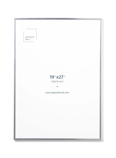 Silver Metal Frame, 19¾x27½ in | 50x70 cm Opposite Wall Frame art-noise.myshopify.com silver-metal-frame-19-x27-in-50x70-cm Silver Metal Frame, 19¾x27½ in | 50x70 cm Opposite Wall Frame art-noise.myshopify.com silver-metal-frame-19-x27-in-50x70-cm