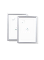 Silver Metal Frame (2 Pack), 5x7 in | 13x18 cm Opposite Wall Frame art-noise.myshopify.com silver-metal-frame-2-pack-5x7-in-13x18-cm