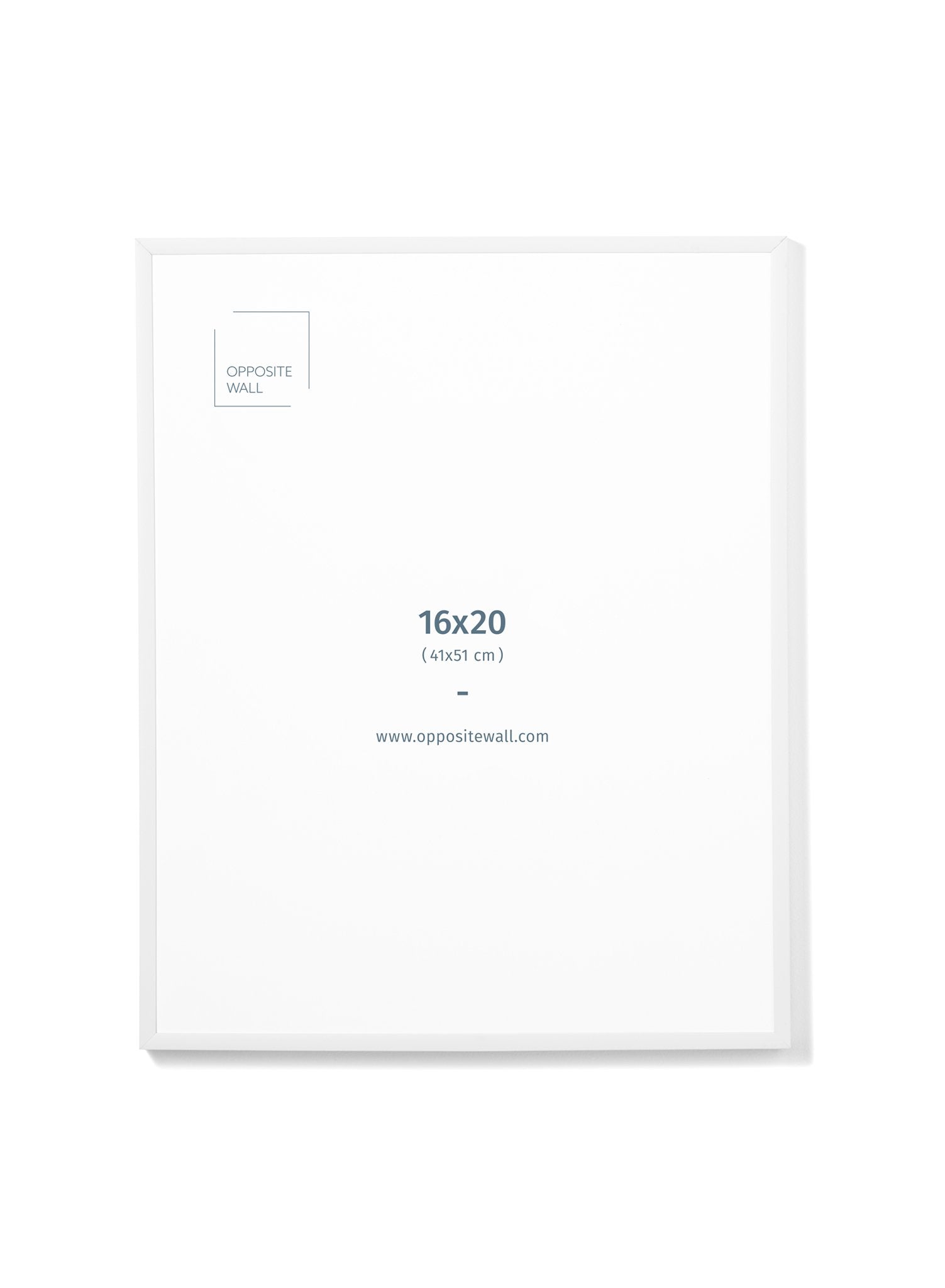 White Metal Frame, 16x20 in | 41x51 cm Opposite Wall Frame art-noise.myshopify.com white-metal-frame-16x20-in-41x51-cm
