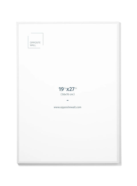 White Metal Frame, 19¾x27½ in | 50x70 cm Opposite Wall Frame art-noise.myshopify.com white-metal-frame-19-x27-in-50x70-cm White Metal Frame, 19¾x27½ in | 50x70 cm Opposite Wall Frame art-noise.myshopify.com white-metal-frame-19-x27-in-50x70-cm