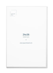 White Metal Frame, 24x36 in | 61x91 cm