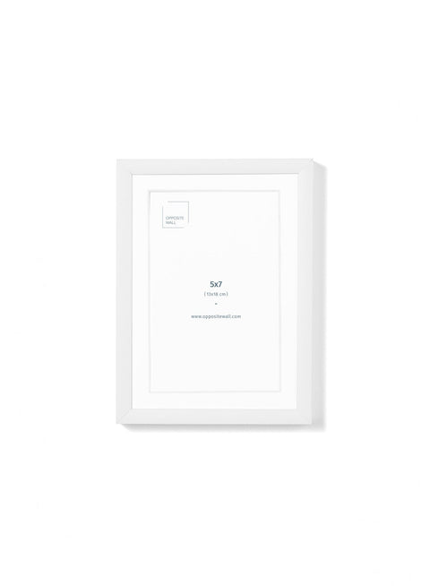 White Metal Frame, 5x7 in | 13x18 cm Opposite Wall Frame art-noise.myshopify.com white-metal-frame-5x7-in-13x18-cm