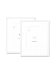 White Metal Frame (2 Pack), 8x10 in | 20x25 cm Opposite Wall Frame art-noise.myshopify.com white-metal-frame-2-pack-8x10-in-20x25-cm