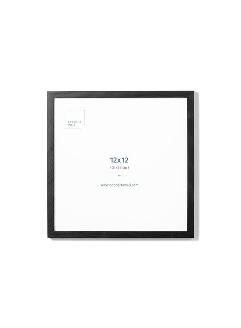 Black Oak Frame, 12x12 in | 31x31 cm Opposite Wall Frame art-noise.myshopify.com black-oak-frame-12x12-in-31x31-cm