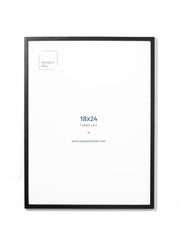 Black Oak Frame With Glass, 18x24 in | 46x61 cm