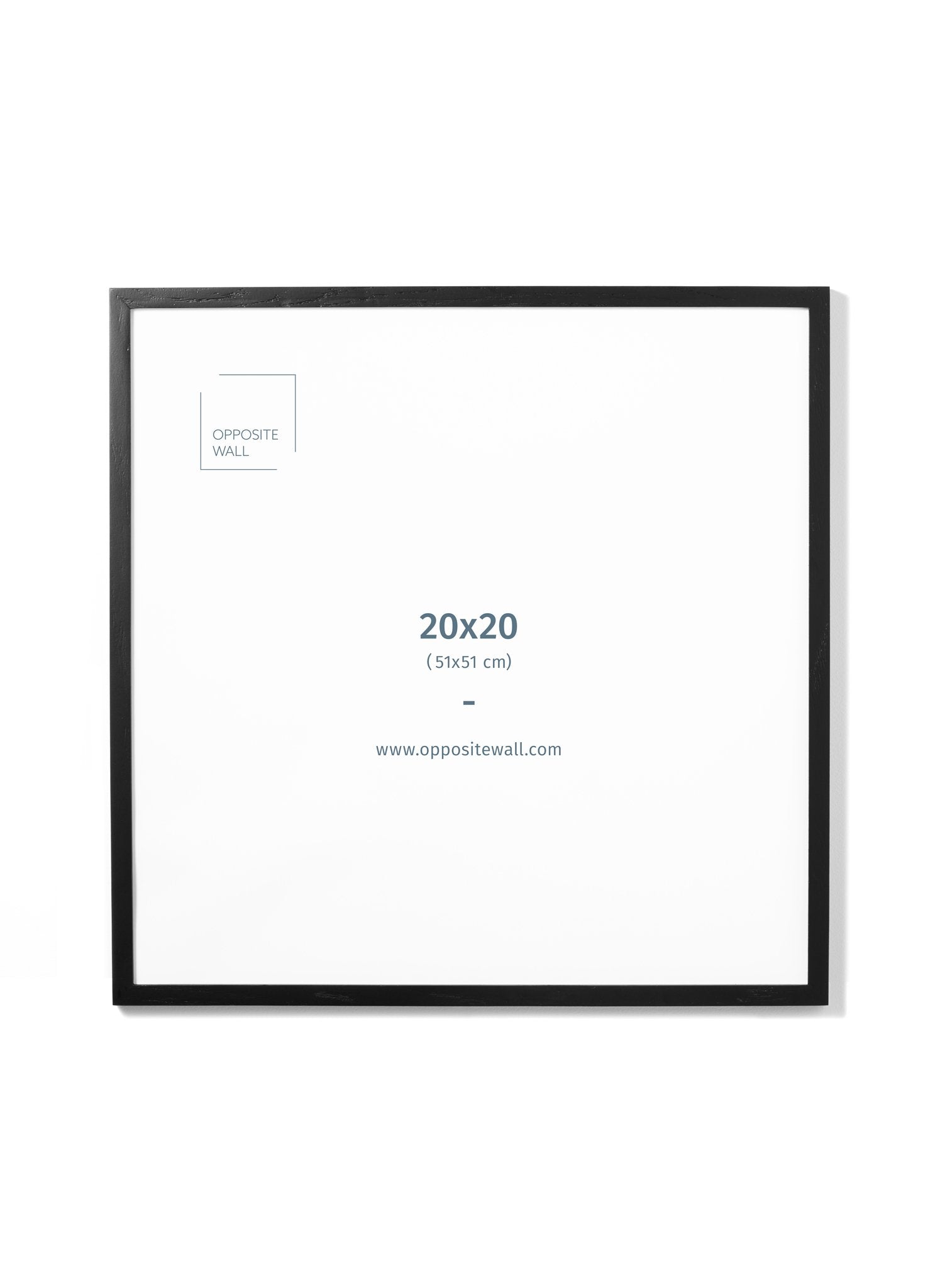 Black Oak Frame, 20x20 in | 51x51 cm Opposite Wall Frame art-noise.myshopify.com black-oak-frame-20x20-in-51x51-cm