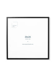 Black Oak Frame, 20x20 in | 51x51 cm Opposite Wall Frame art-noise.myshopify.com black-oak-frame-20x20-in-51x51-cm