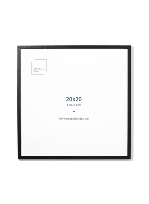 Black Oak Frame, 20x20 in | 51x51 cm Opposite Wall Frame art-noise.myshopify.com black-oak-frame-20x20-in-51x51-cm