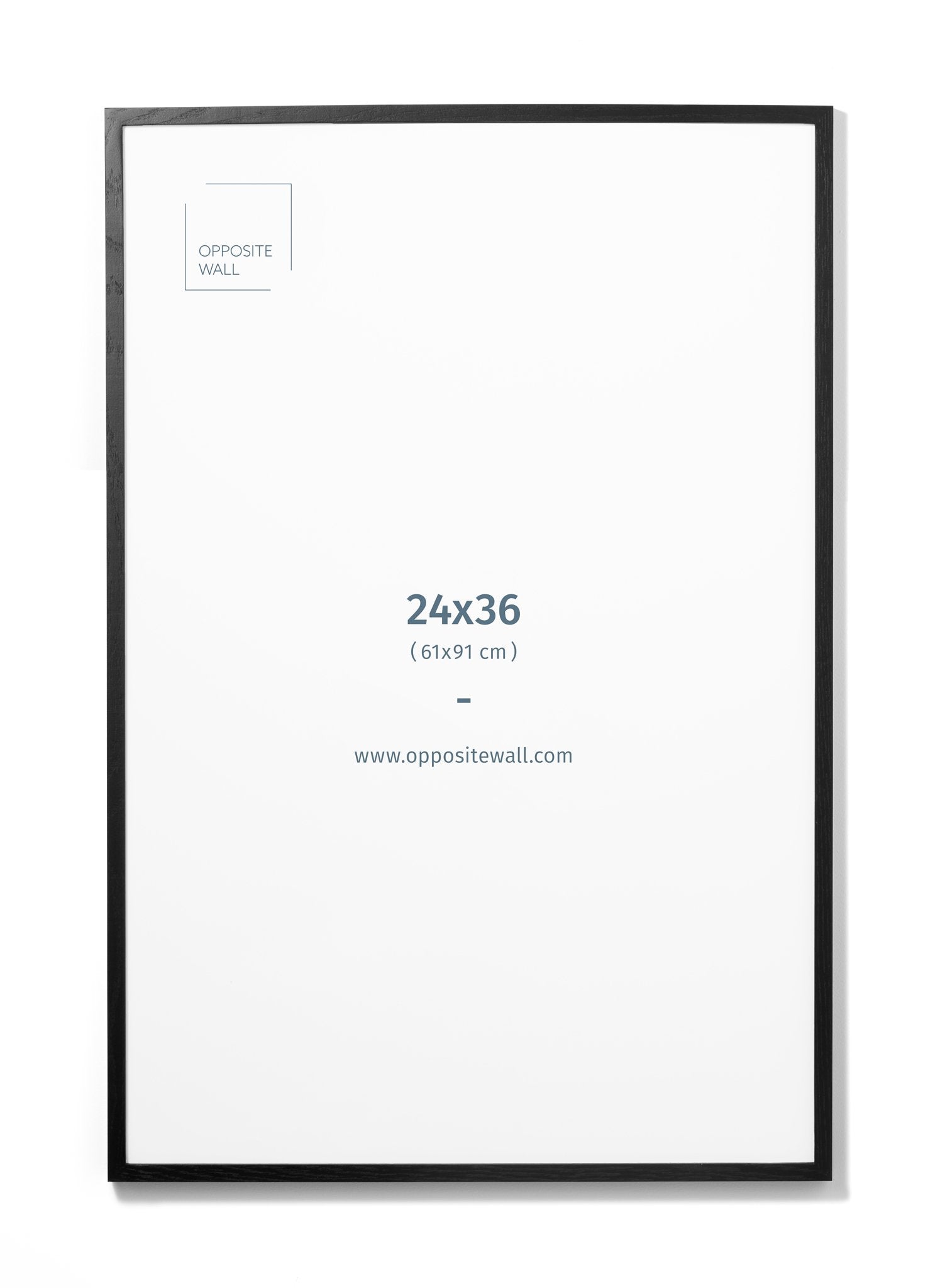 Black Oak Frame With Glass, 24x36 in | 61x91 cm Opposite Wall Frame art-noise.myshopify.com black-oak-frame-with-glass-24x36-in-61x91-cm