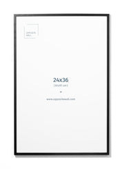 Black Oak Frame With Glass, 24x36 in | 61x91 cm Opposite Wall Frame art-noise.myshopify.com black-oak-frame-with-glass-24x36-in-61x91-cm