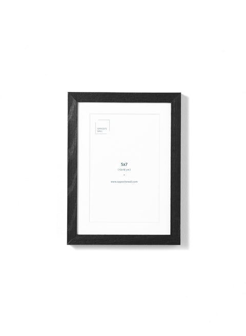 Black Oak Frame, 5x7 in | 13x18 cm Opposite Wall Frame art-noise.myshopify.com black-oak-frame-5x7-in-13x18-cm