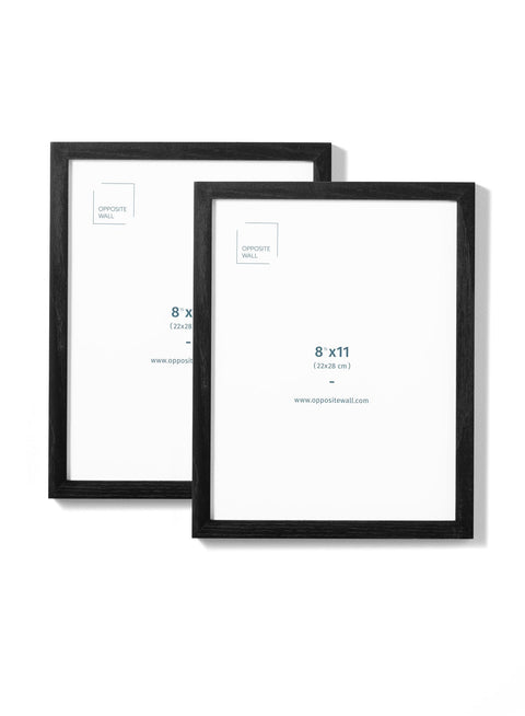 Black Oak Frame (2 Pack), 8.5x11 in | 22x28 cm Opposite Wall Frame art-noise.myshopify.com black-oak-frame-2-pack-8-5x11-in-22x28-cm