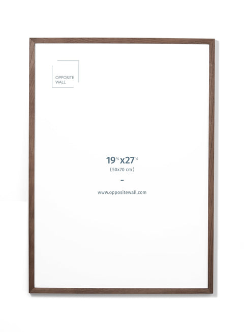 Dark Oak Frame, 19¾x27½ in | 50x70 cm