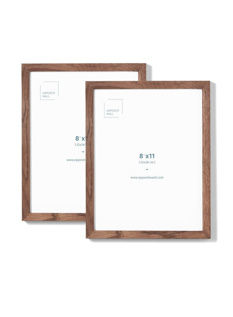 Dark Oak Frame (2 Pack), 8.5x11 in | 22x28 cm Opposite Wall Frame art-noise.myshopify.com dark-oak-frame-2-pack-8-5x11-in-22x28-cm
