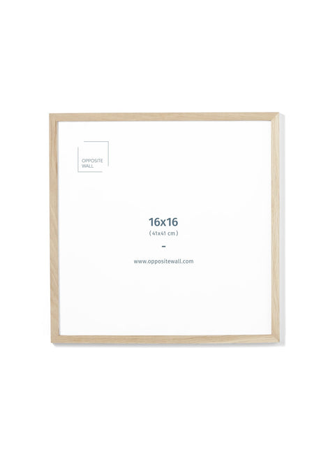 Solid Oak Frame, 16x16 in | 41x41 cm